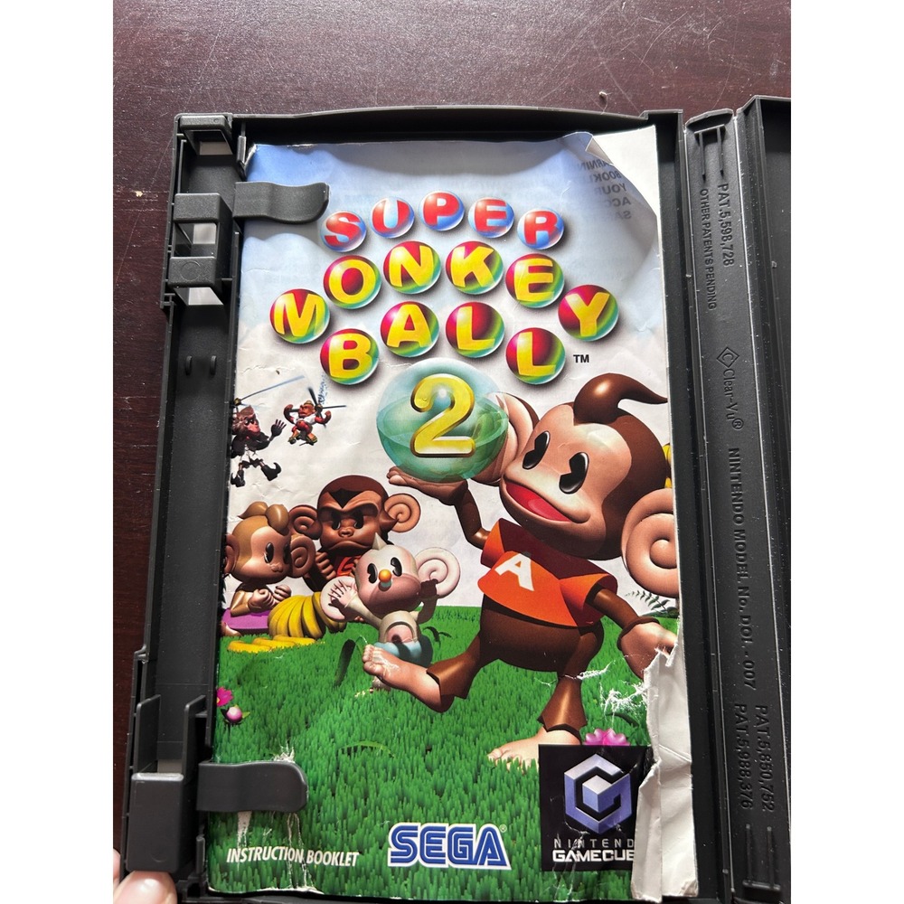 Super Monkey Ball 2 Nintendo GameCube Players Choice Case & Manual ONLY No Disc - Picture 4 of 5